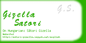 gizella satori business card