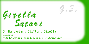 gizella satori business card